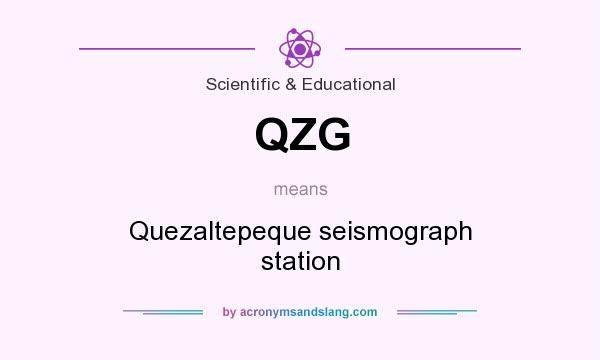 What does QZG mean? It stands for Quezaltepeque seismograph station