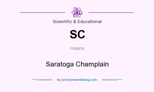 What does SC mean? It stands for Saratoga Champlain