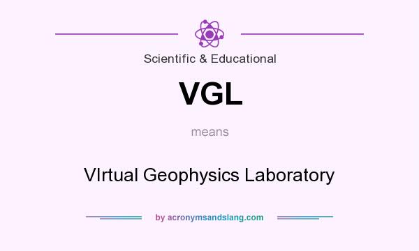 What does VGL mean? It stands for VIrtual Geophysics Laboratory