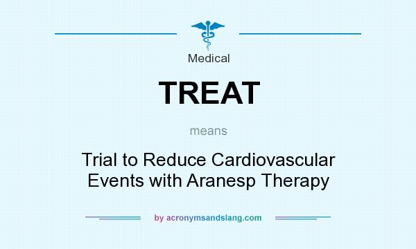 What does TREAT mean? It stands for Trial to Reduce Cardiovascular Events with Aranesp Therapy
