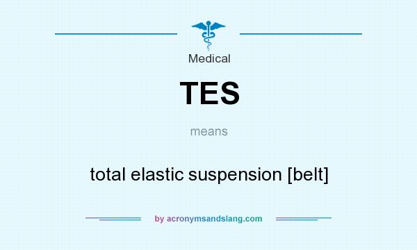 What does TES mean? It stands for total elastic suspension [belt]