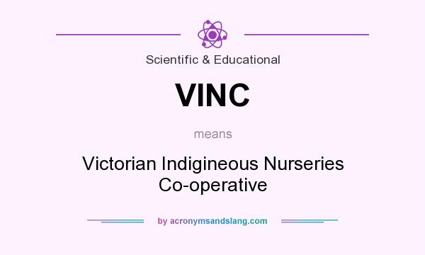 What does VINC mean? It stands for Victorian Indigineous Nurseries Co-operative