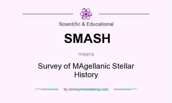 What does SMASH mean? It stands for Survey of MAgellanic Stellar History