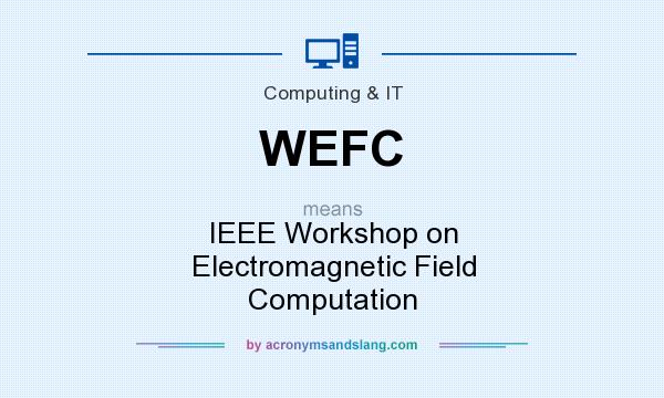 What does WEFC mean? It stands for IEEE Workshop on Electromagnetic Field Computation