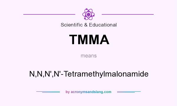 What does TMMA mean? It stands for N,N,N`,N`-Tetramethylmalonamide