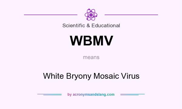 What does WBMV mean? It stands for White Bryony Mosaic Virus