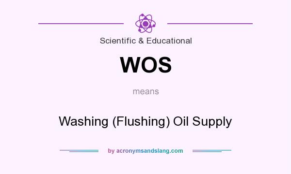 What does WOS mean? It stands for Washing (Flushing) Oil Supply