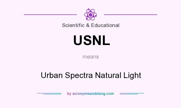 What does USNL mean? It stands for Urban Spectra Natural Light