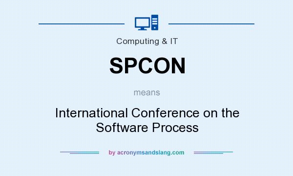 What does SPCON mean? It stands for International Conference on the Software Process