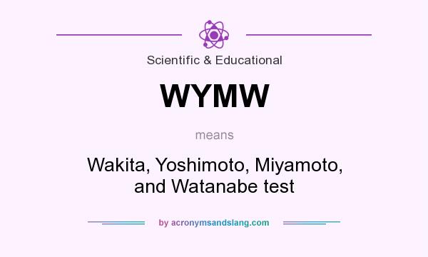 What does WYMW mean? It stands for Wakita, Yoshimoto, Miyamoto, and Watanabe test