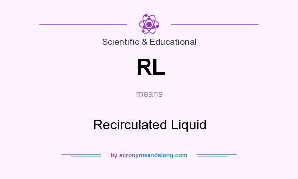 What does RL mean? It stands for Recirculated Liquid