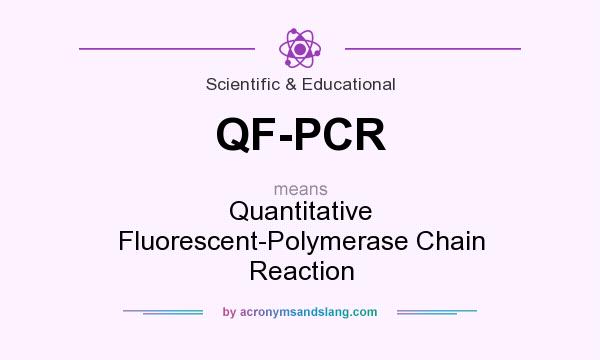 What does QF-PCR mean? It stands for Quantitative Fluorescent-Polymerase Chain Reaction