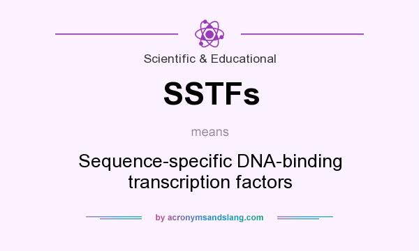 What does SSTFs mean? It stands for Sequence-specific DNA-binding transcription factors