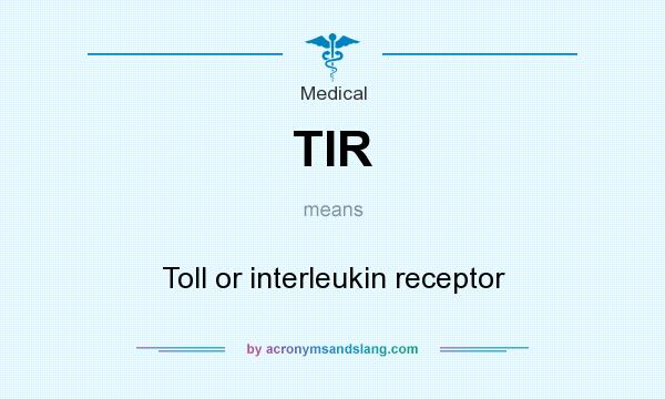 What does TIR mean? It stands for Toll or interleukin receptor