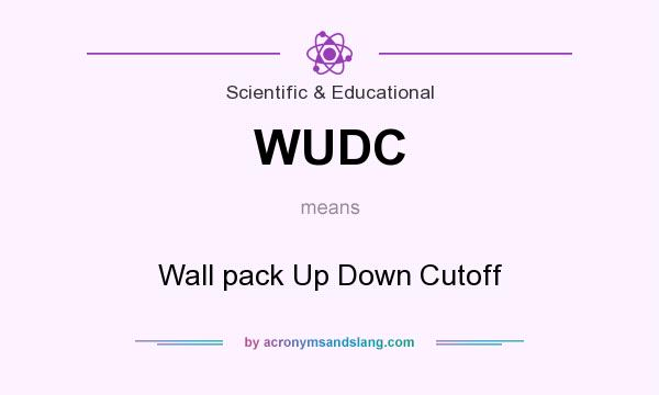 What does WUDC mean? It stands for Wall pack Up Down Cutoff