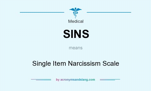 What does SINS mean? It stands for Single Item Narcissism Scale