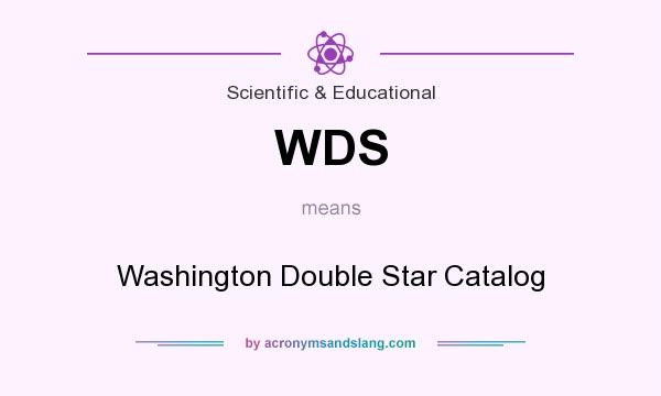 What does WDS mean? It stands for Washington Double Star Catalog