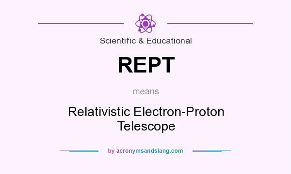 What does REPT mean? It stands for Relativistic Electron-Proton Telescope