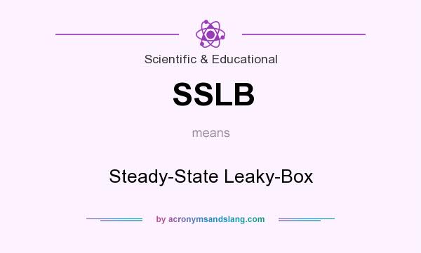 What does SSLB mean? It stands for Steady-State Leaky-Box