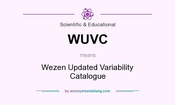 What does WUVC mean? It stands for Wezen Updated Variability Catalogue