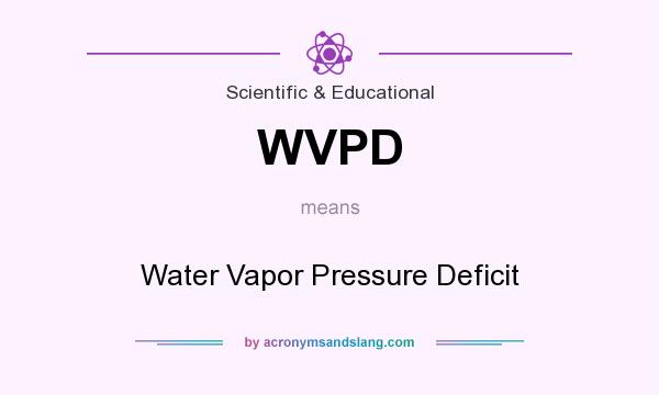 What does WVPD mean? It stands for Water Vapor Pressure Deficit