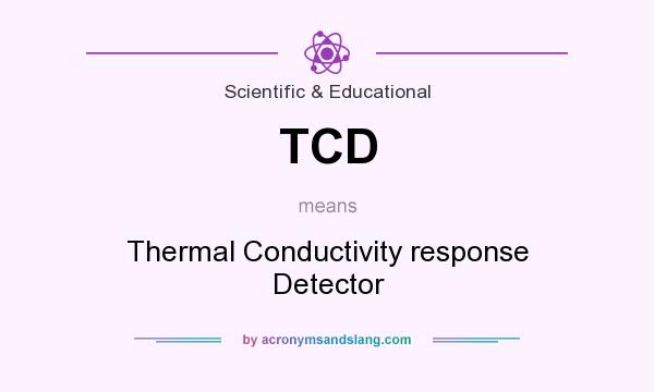 What does TCD mean? It stands for Thermal Conductivity response Detector