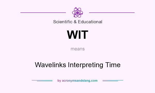 What does WIT mean? It stands for Wavelinks Interpreting Time