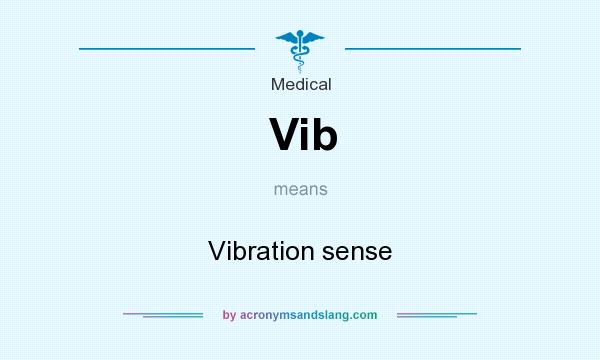 What does Vib mean? It stands for Vibration sense