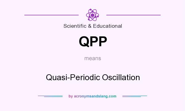 What does QPP mean? It stands for Quasi-Periodic Oscillation