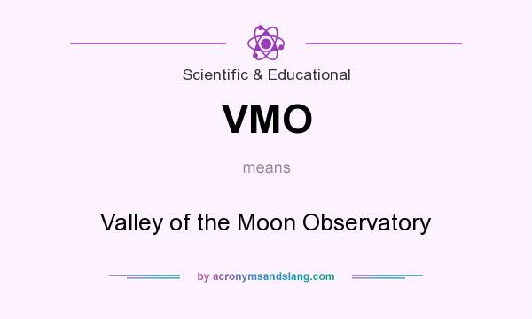 What does VMO mean? It stands for Valley of the Moon Observatory