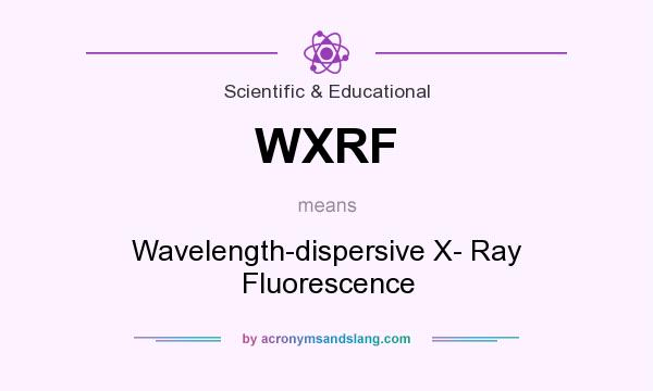 What does WXRF mean? It stands for Wavelength-dispersive X- Ray Fluorescence