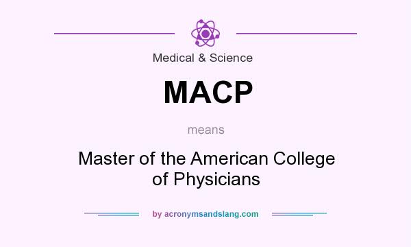 What does MACP mean? It stands for Master of the American College of Physicians
