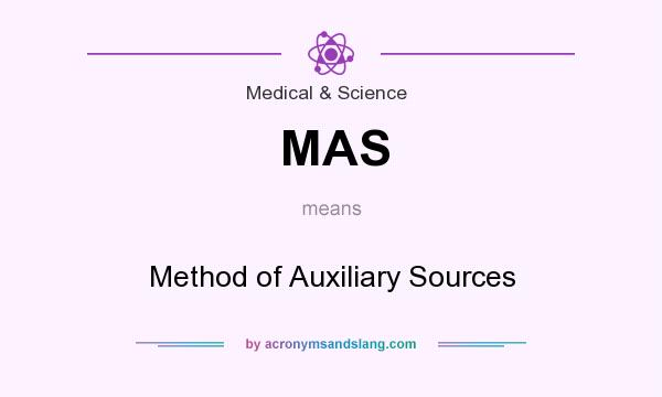 What does MAS mean? It stands for Method of Auxiliary Sources
