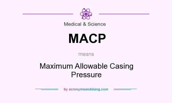 What does MACP mean? It stands for Maximum Allowable Casing Pressure