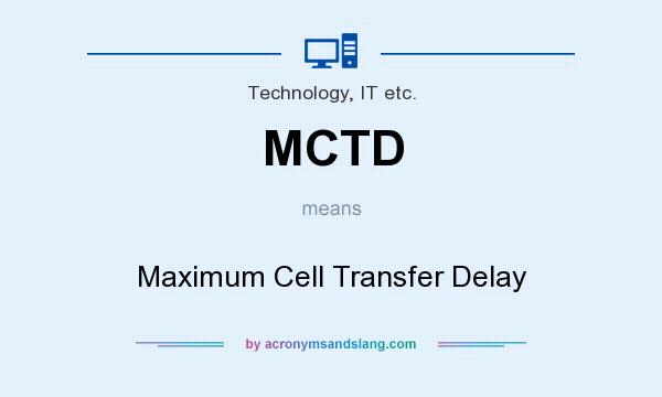 What does MCTD mean? It stands for Maximum Cell Transfer Delay