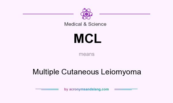 What does MCL mean? It stands for Multiple Cutaneous Leiomyoma