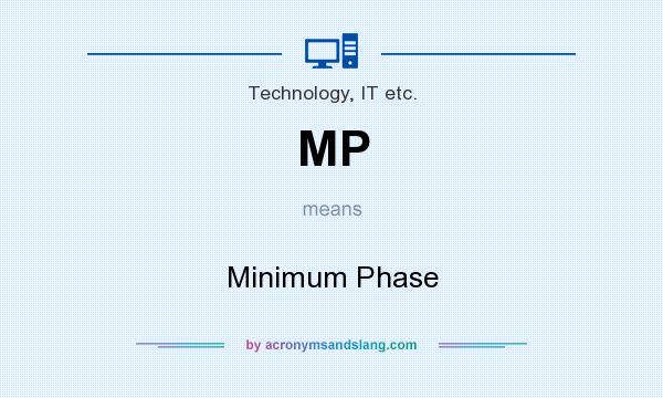 What does MP mean? It stands for Minimum Phase