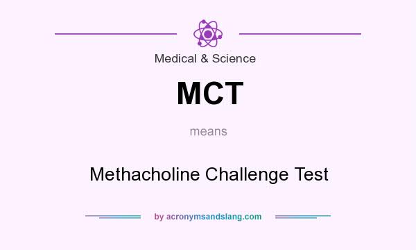 What does MCT mean? It stands for Methacholine Challenge Test