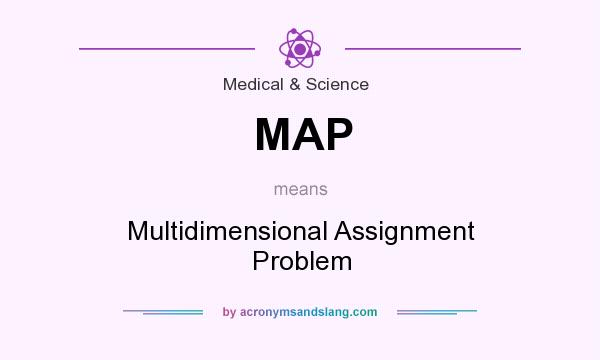 What does MAP mean? It stands for Multidimensional Assignment Problem