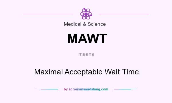 What does MAWT mean? It stands for Maximal Acceptable Wait Time
