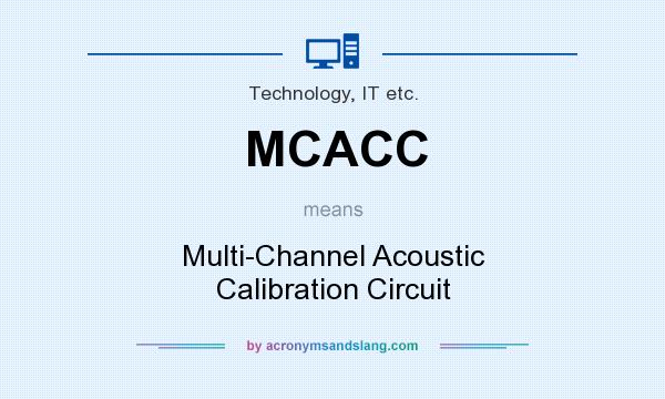 What does MCACC mean? It stands for Multi-Channel Acoustic Calibration Circuit