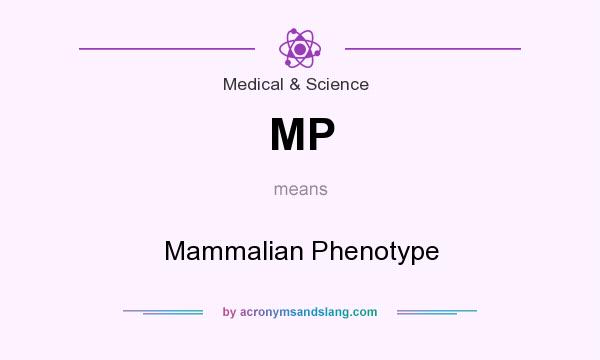 What does MP mean? It stands for Mammalian Phenotype