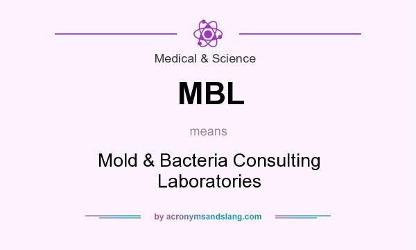 What does MBL mean? It stands for Mold & Bacteria Consulting Laboratories