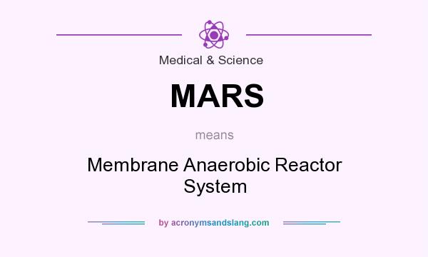 What does MARS mean? It stands for Membrane Anaerobic Reactor System