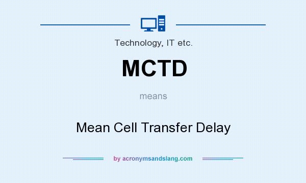 What does MCTD mean? It stands for Mean Cell Transfer Delay