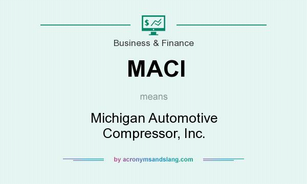 What does MACI mean? It stands for Michigan Automotive Compressor, Inc.