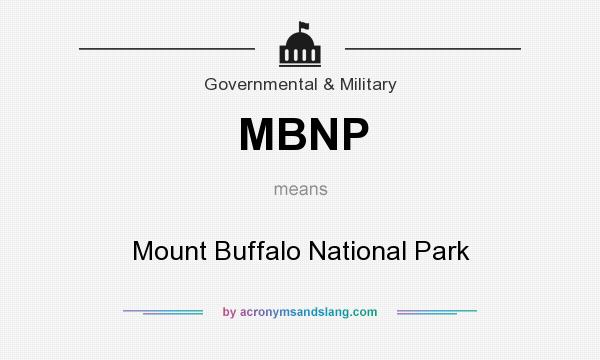 What does MBNP mean? It stands for Mount Buffalo National Park