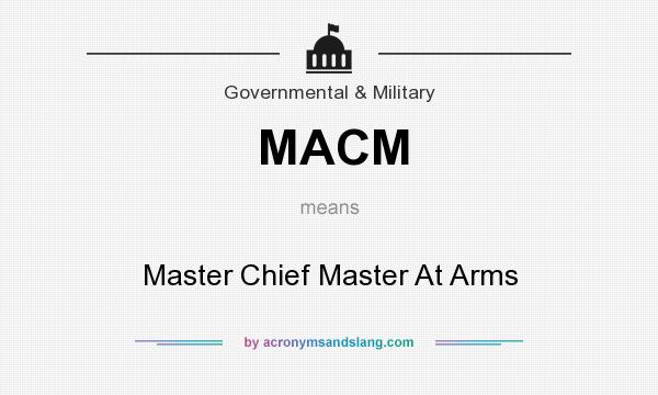 What does MACM mean? It stands for Master Chief Master At Arms