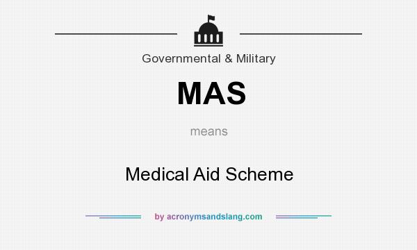 What does MAS mean? It stands for Medical Aid Scheme