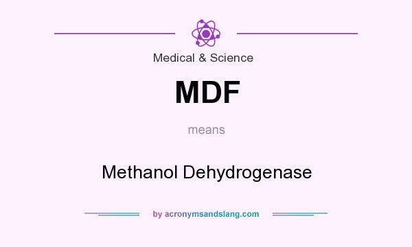 What does MDF mean? It stands for Methanol Dehydrogenase